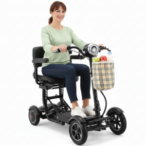 Bangeran Dragon Mobile EX 4 Wheel Folding Mobility Scooter with Child Seat