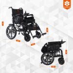 Bangeran Hercules Lite All Terrain Folding Power Wheelchair dimensions diagram