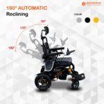 Bangeran Thunderbolt Auto Recline Folding Power Wheelchair with the backrest reclined